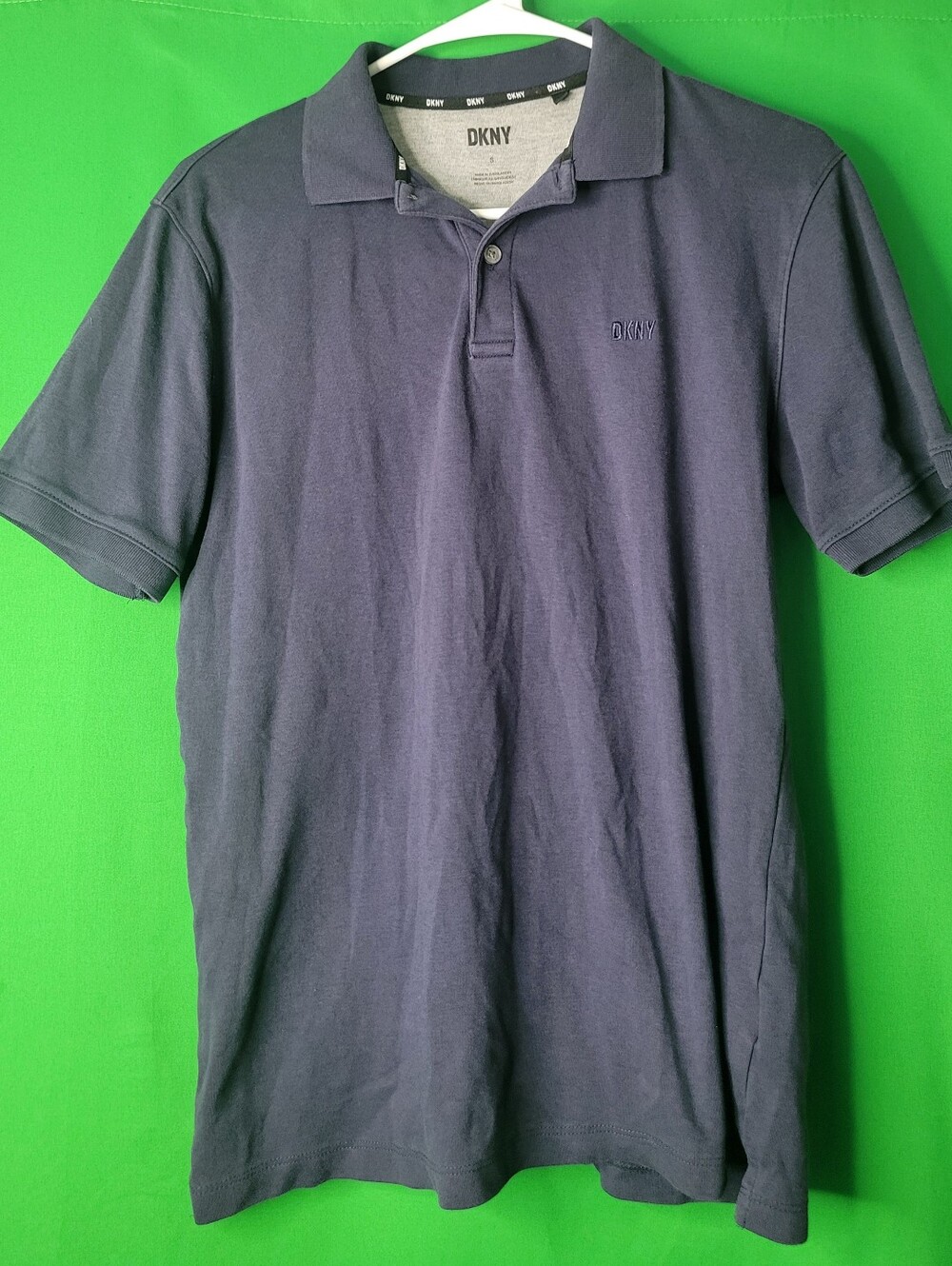 DKNY Men's Dark Navy Short-Sleeve Polo